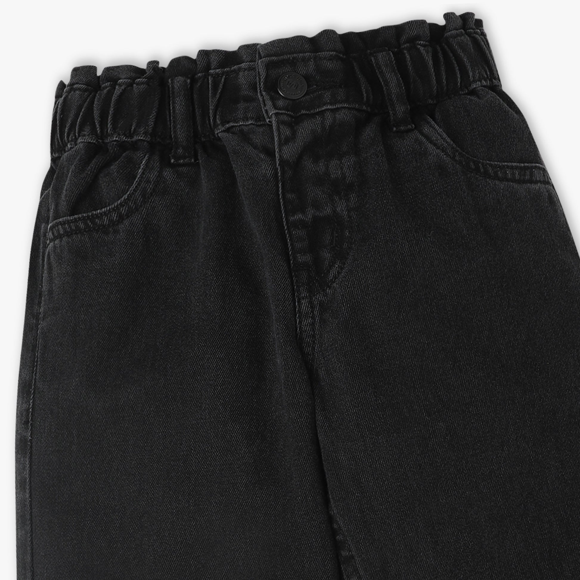 Slouch Fit Solid Ankle Length Mid Rise Pants