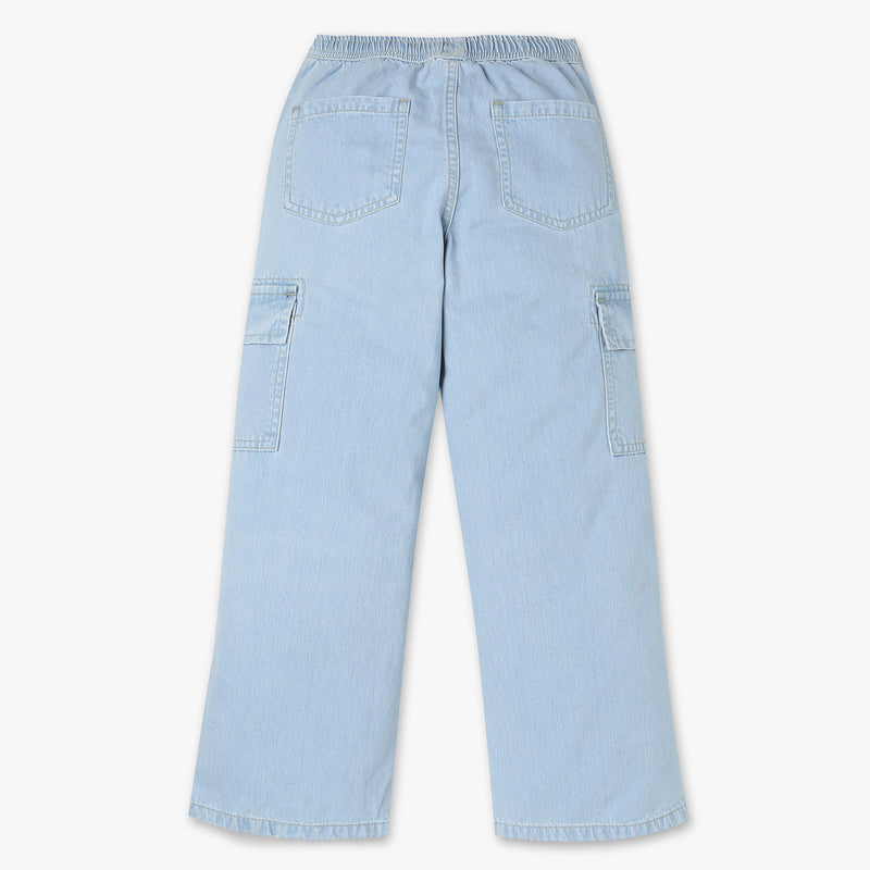Girls Cotton Fabric Ankle Pants