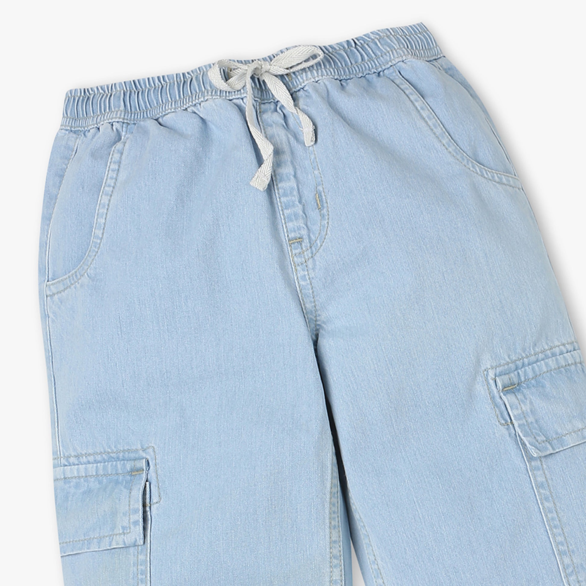 Girls Cotton Fabric Ankle Pants