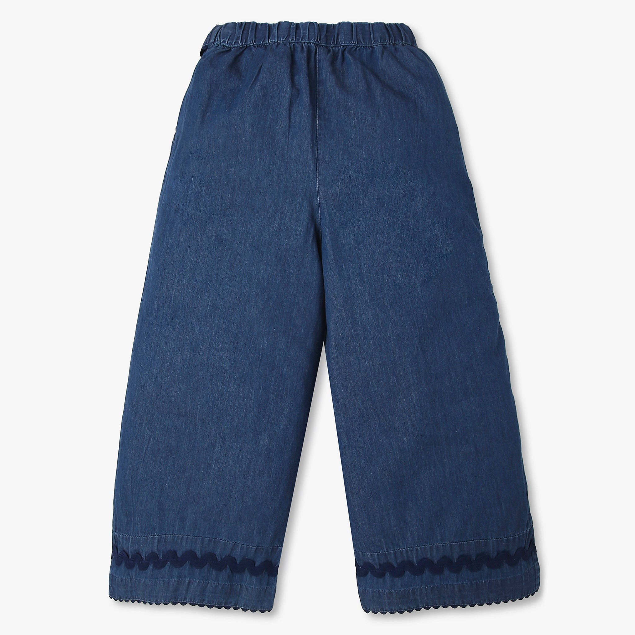 Girls Elasticated Waist Band Palazzo With Belt