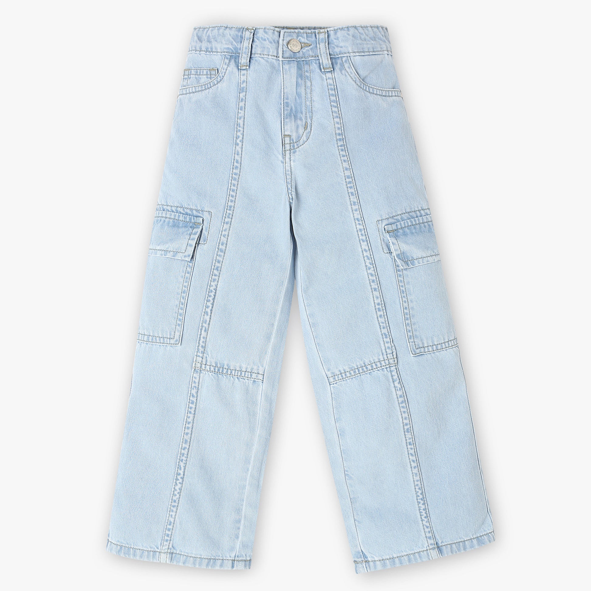 Girls Denim Cargos