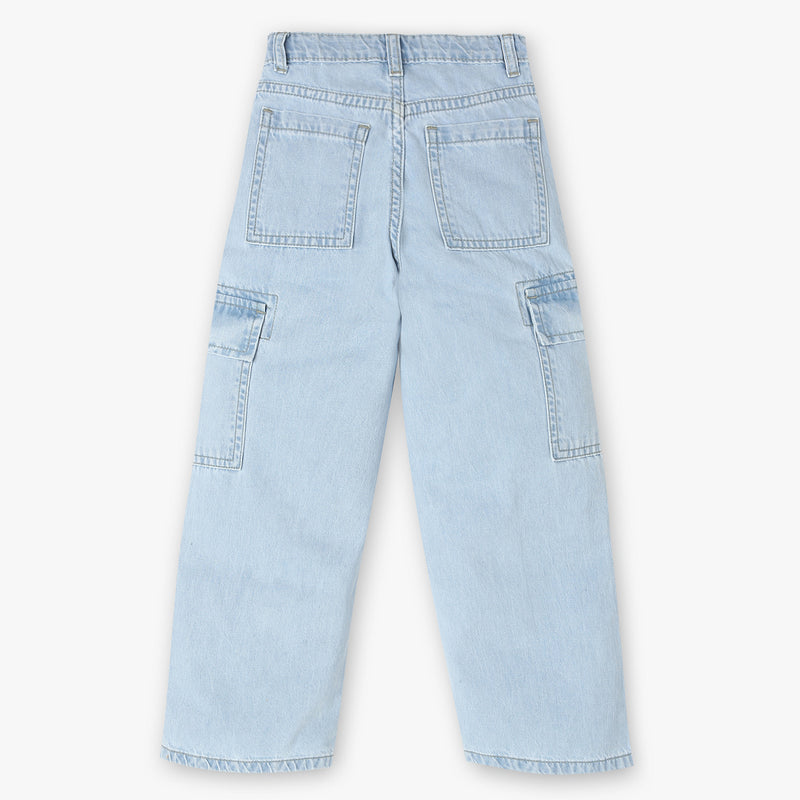 Girls Denim Cargos