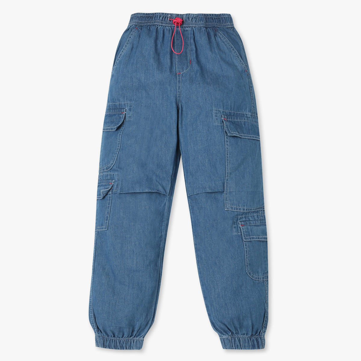 Girls Cotton Fabric Joggers