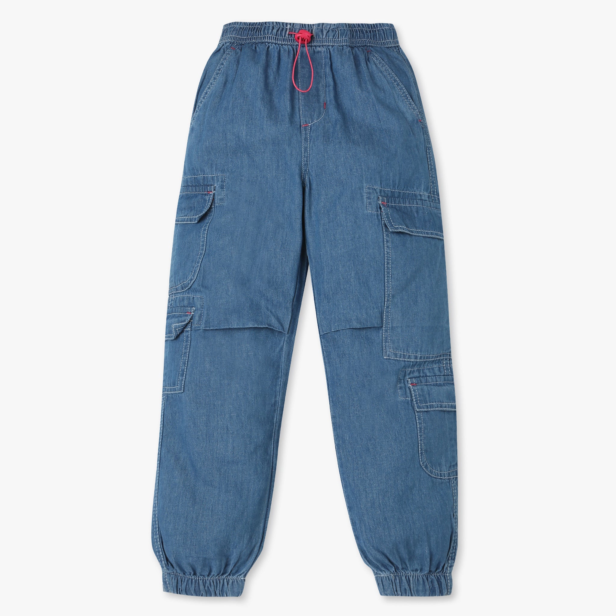 Girls Cotton Fabric Joggers