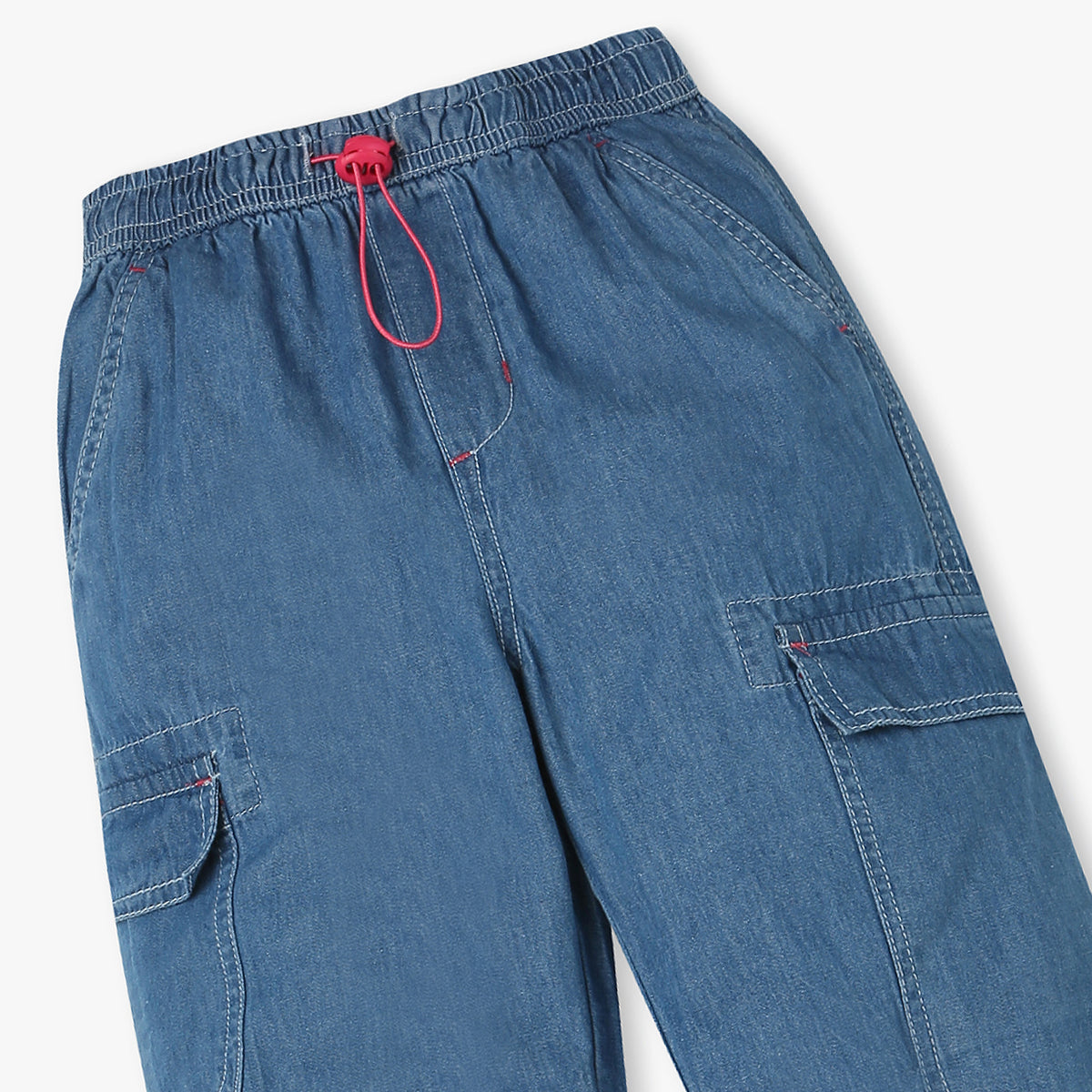Girls Cotton Fabric Joggers