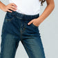 Girls Embellished Boot Cut Denim Jegging