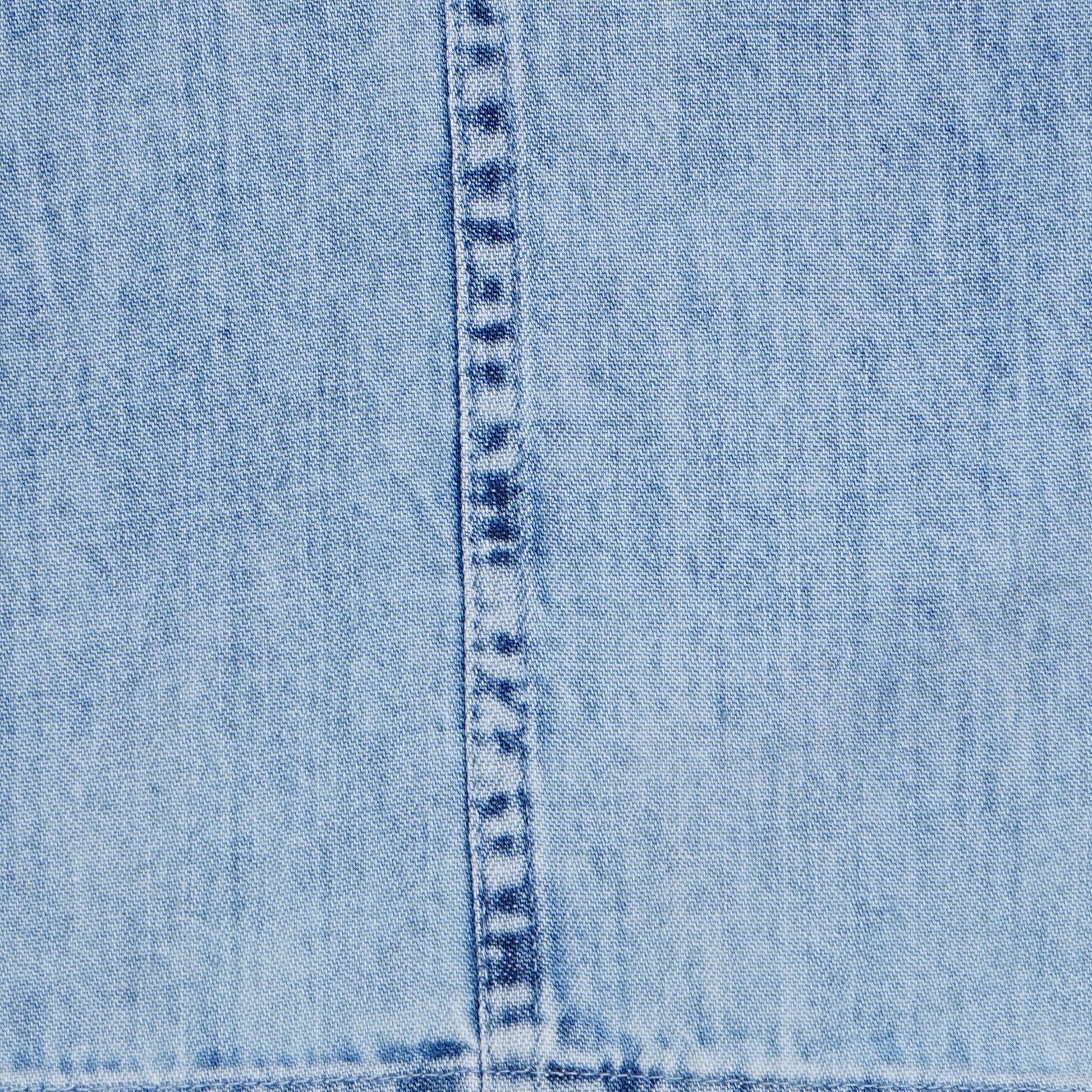 Girls Solid Denim Pants