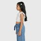 Girls Embellished Denim Palazzo