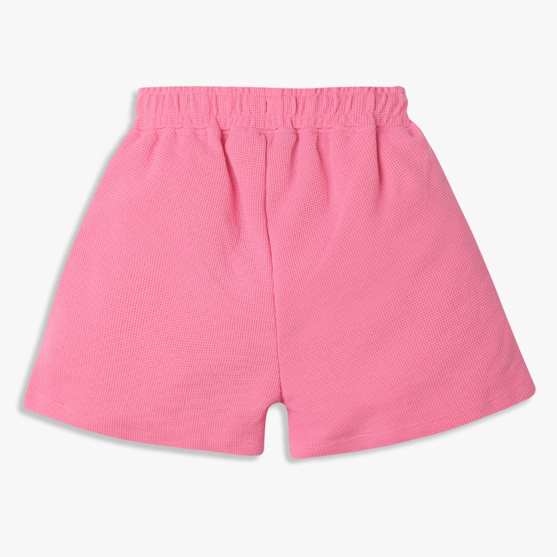 Girls Boxy Fit Short Length Solid Mid Rise Shorts