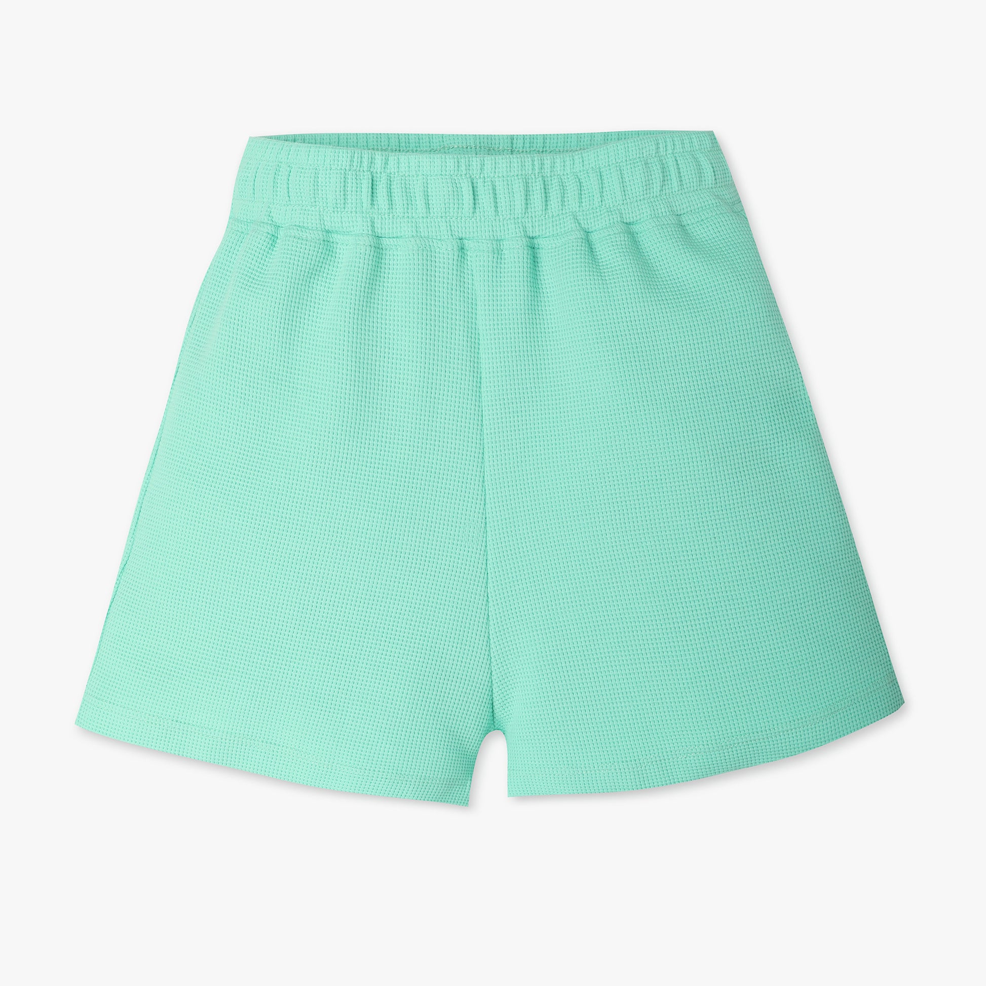 Girls Boxy Fit Short Length Solid Mid Rise Shorts