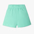 Girls Boxy Fit Short Length Solid Mid Rise Shorts