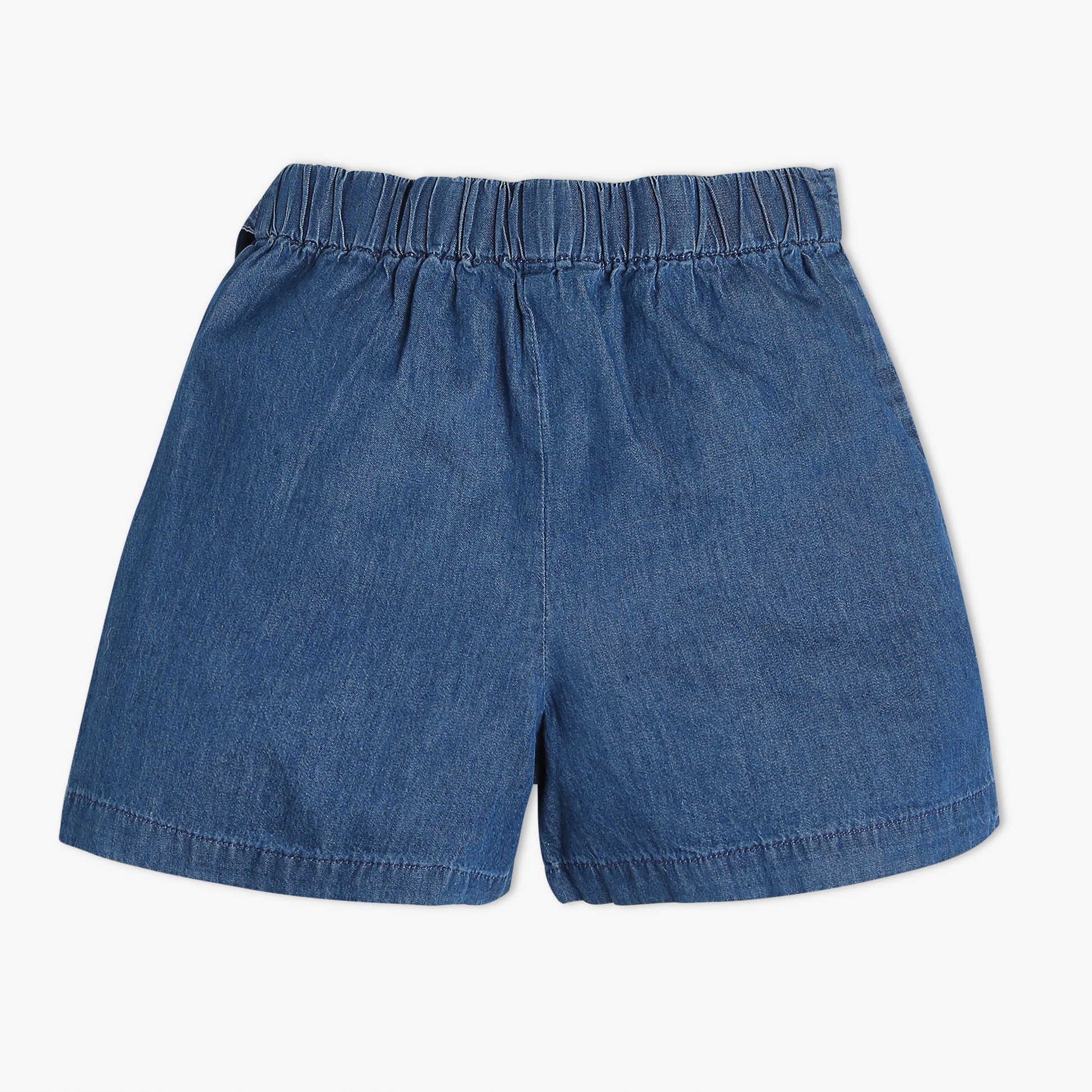 Regular Fit Solid Above Knee Mid Rise Skirt