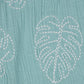 Girls Cotton Leaf Embroidered Shorts