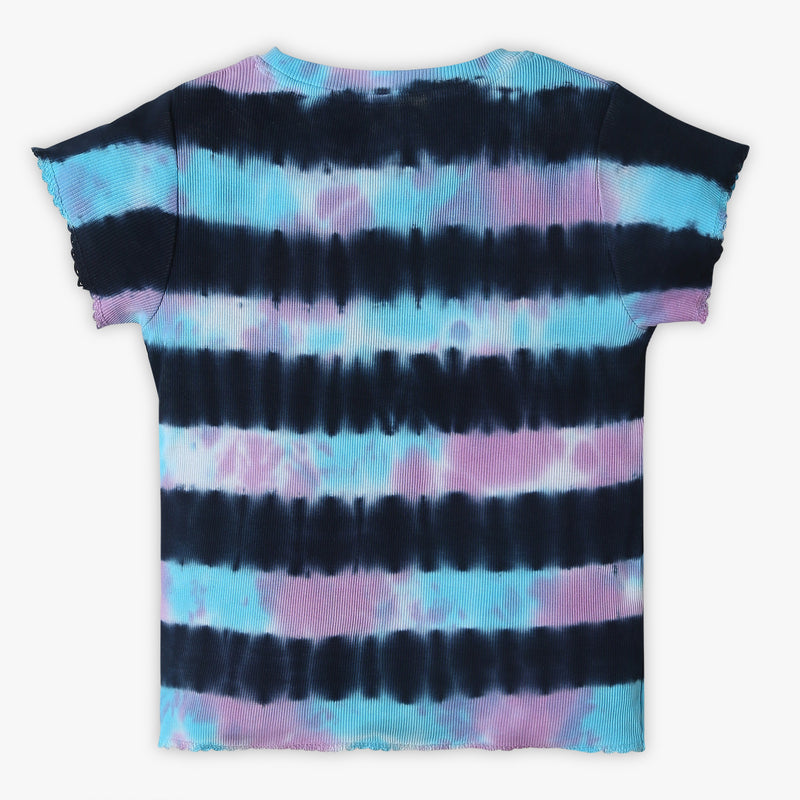 Girls Regular Fit Tie - Dye T-Shirt