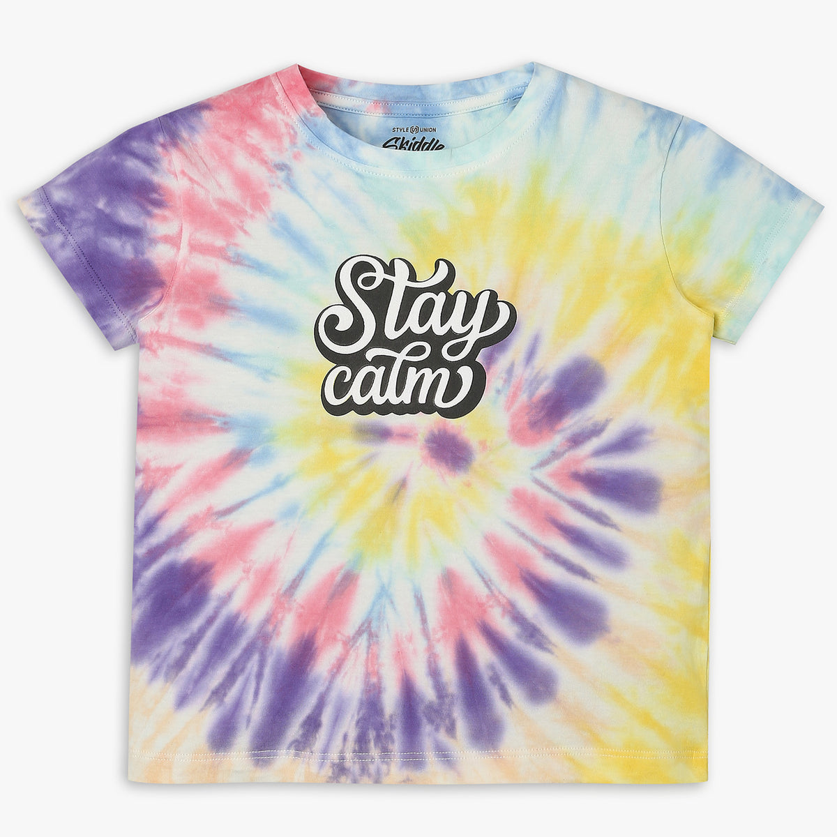 Girls Regular Fit Tie - Dye T-Shirt