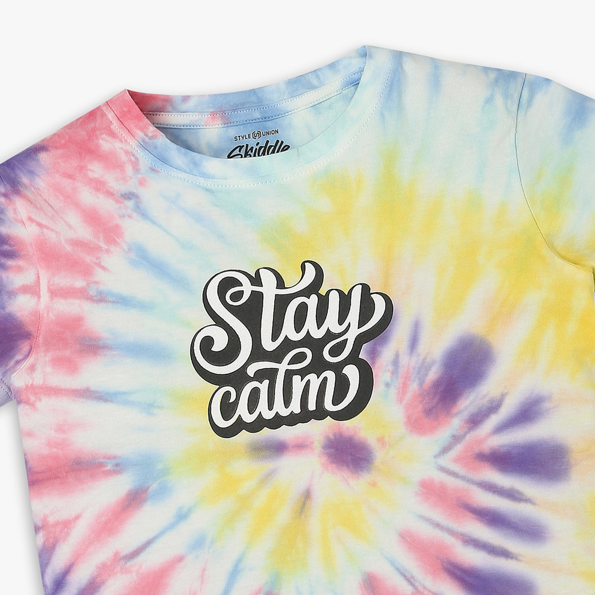 Girls Regular Fit Tie - Dye T-Shirt