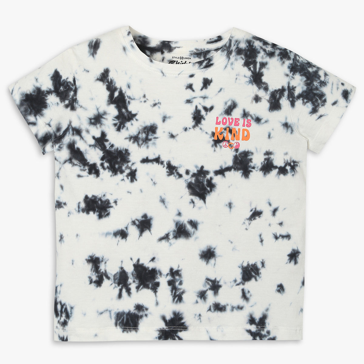 Girls Regular Fit Tie - Dye T-Shirt