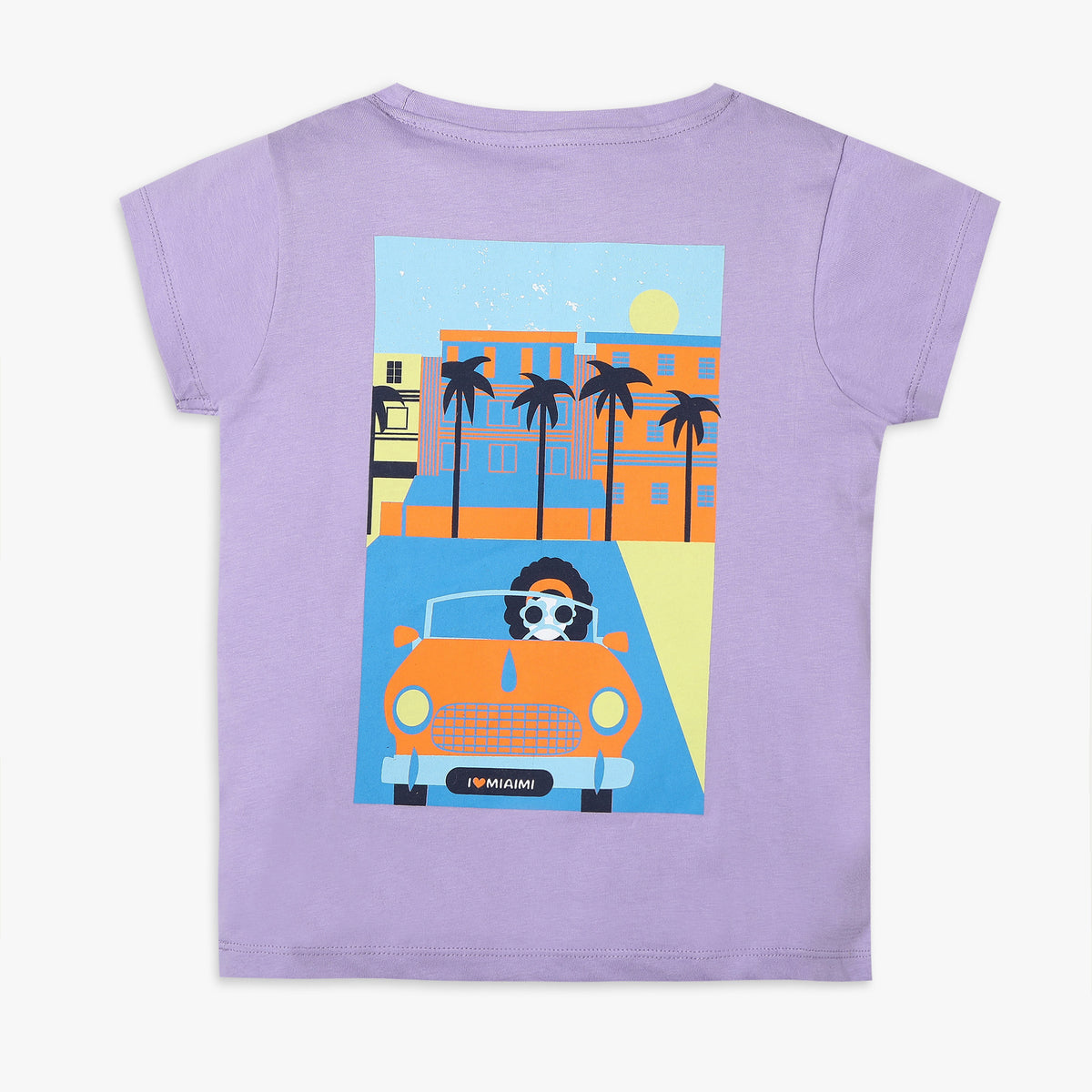 Girls Regular Fit Printed T-Shirt