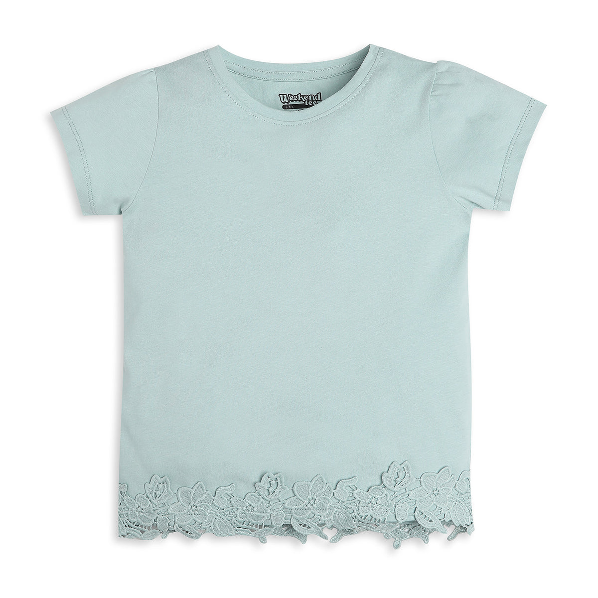 Girls Regular Fit Solid T-Shirt