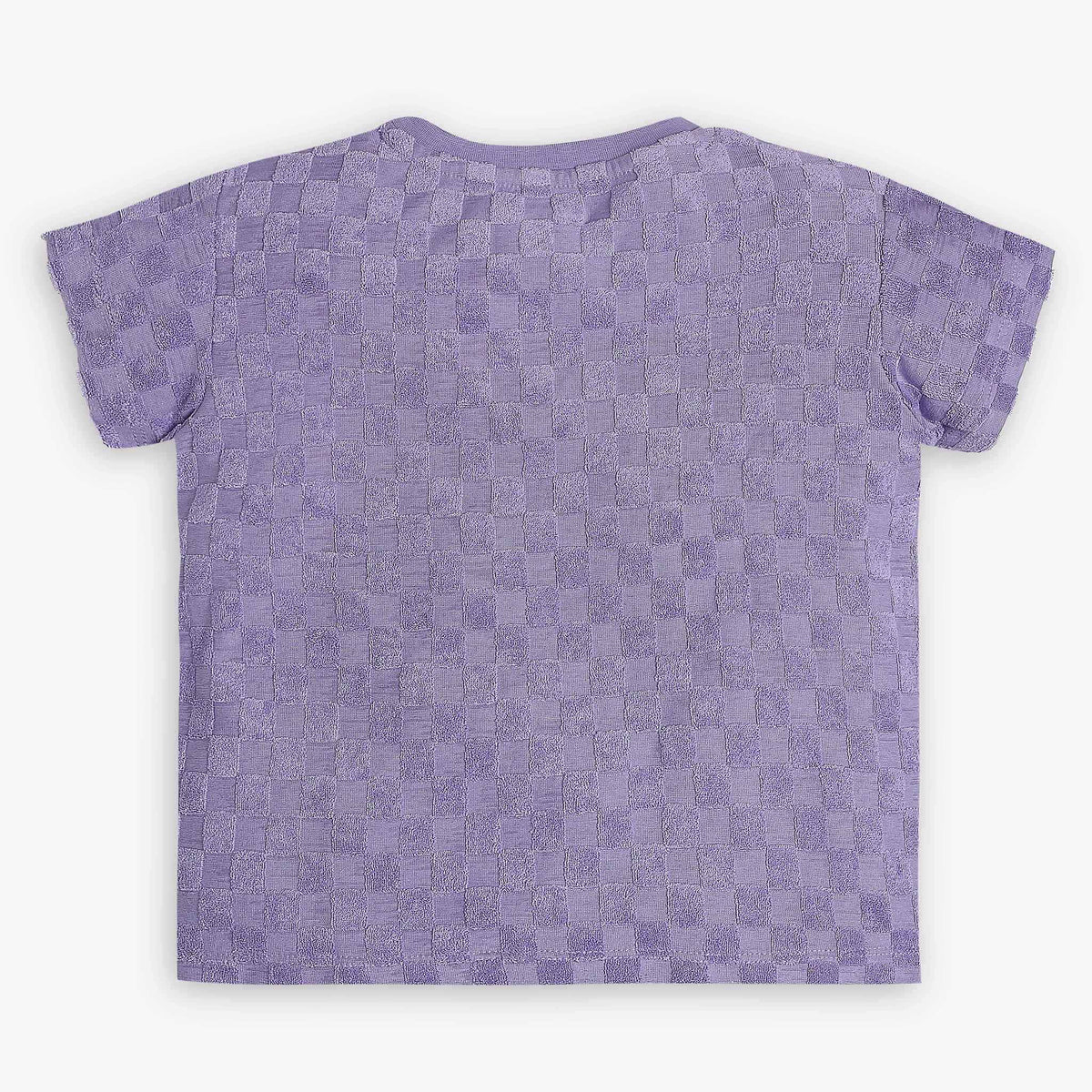 Girls Regular Fit Jacquard T-Shirt