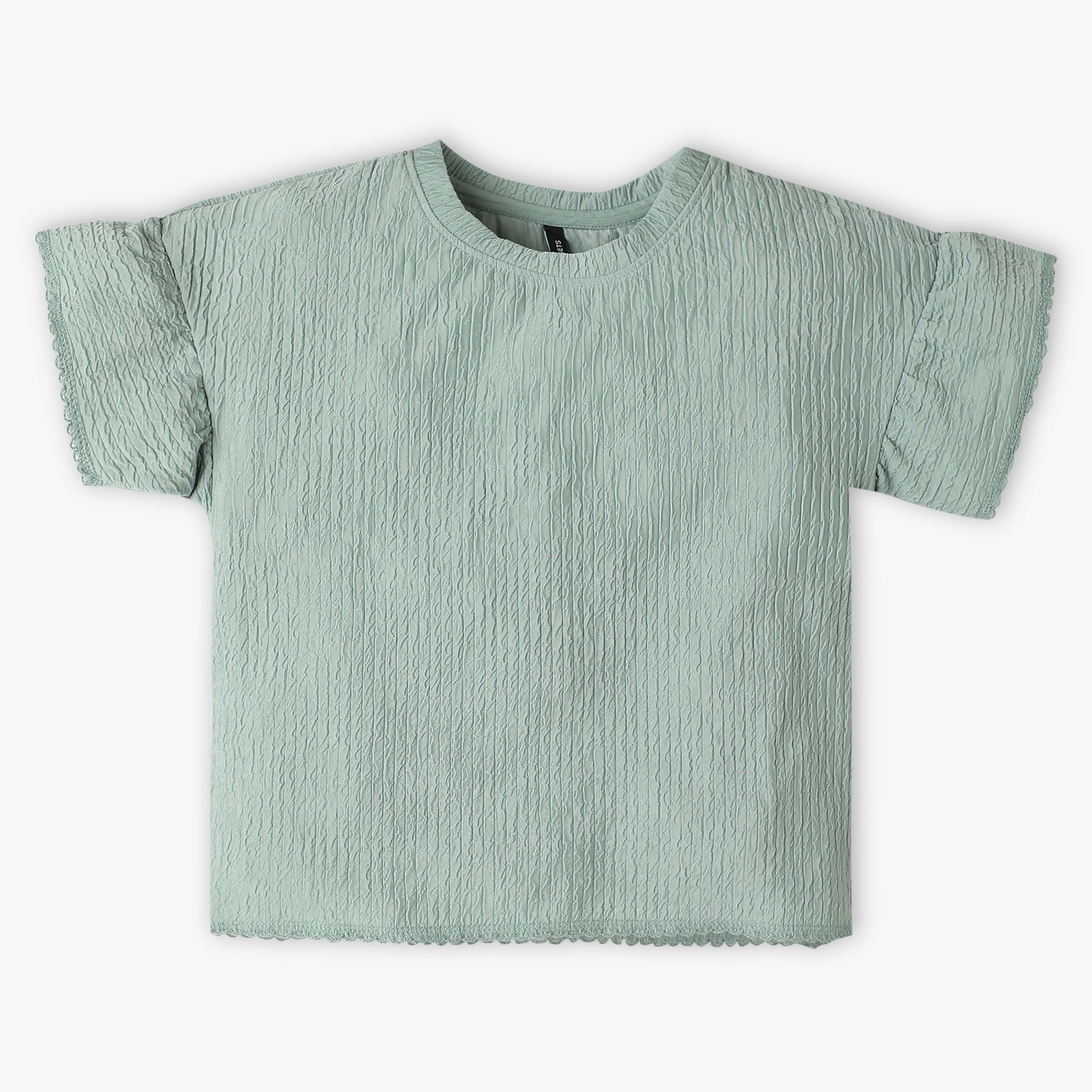 Girls Boxy Fit Crew Neck T-Shirt