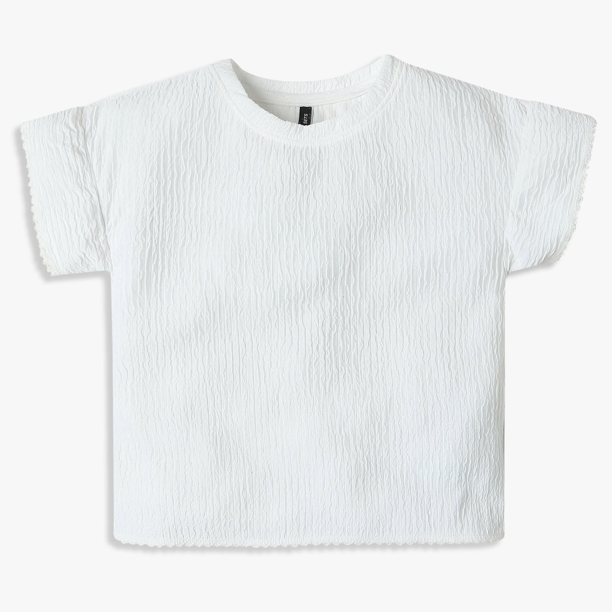 Girls Boxy Fit Crew Neck T-Shirt