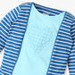 Girls Striped Crew Neck T-Shirt