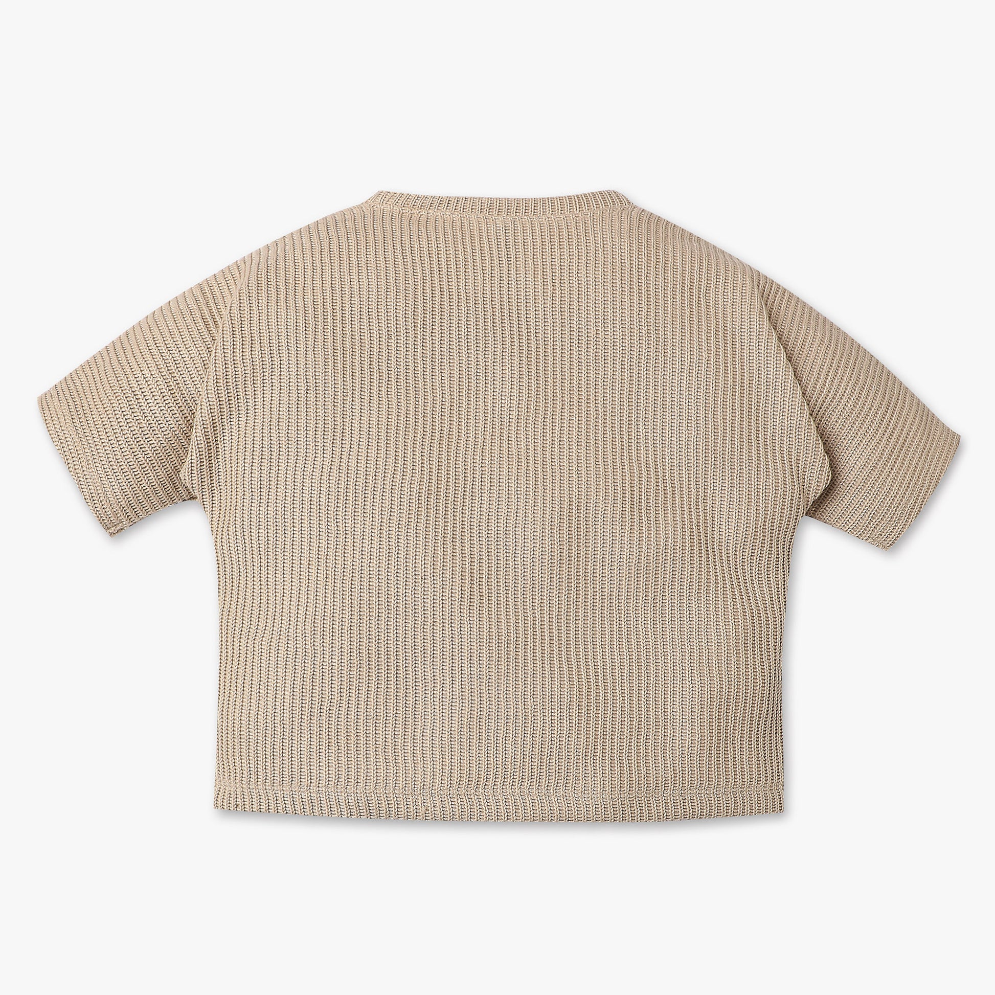 Girls Jacquard Weekend Scoop Neck Crop T-Shirt