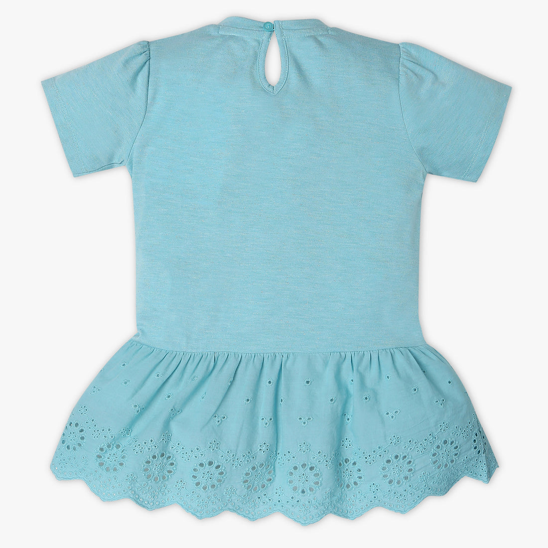 Girls Regular Fit Solid Scoop Neck Frock