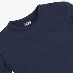 Girls Boxy Fit Solid Crew Neck Short Sleeve T-Shirt