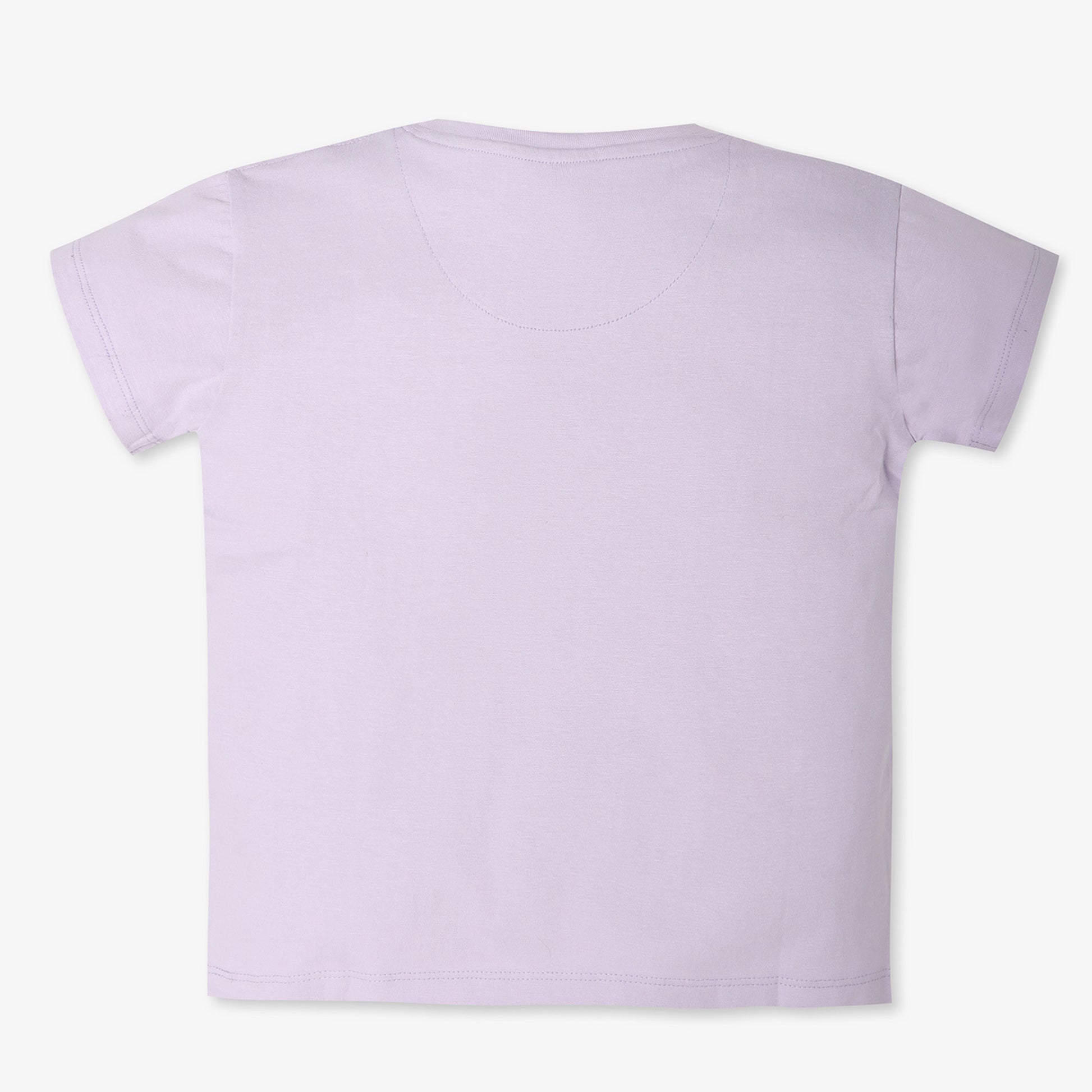 Girls Regular Fit Solid Crew Neck T-Shirt