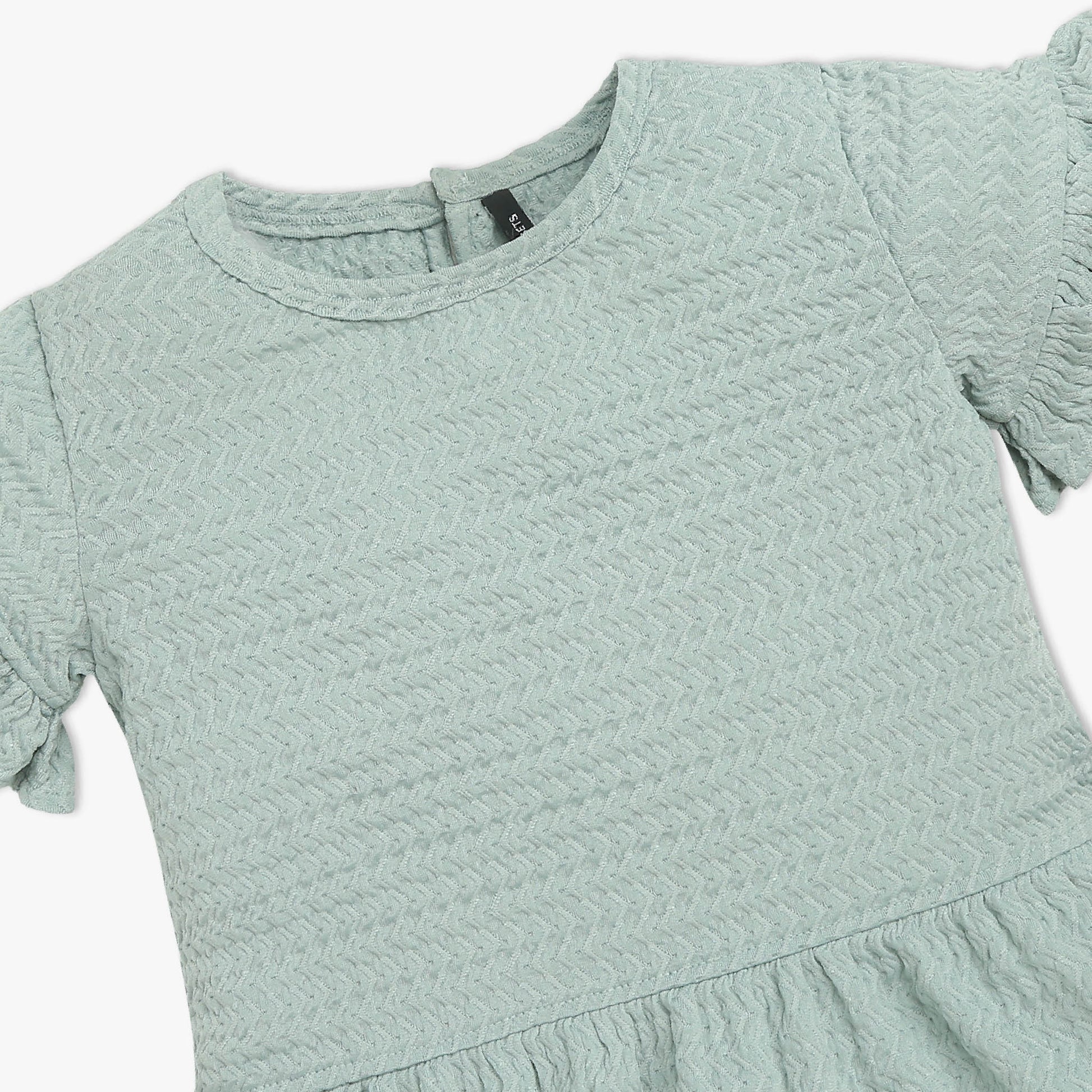 Girls Solid Round Neck T-Shirt