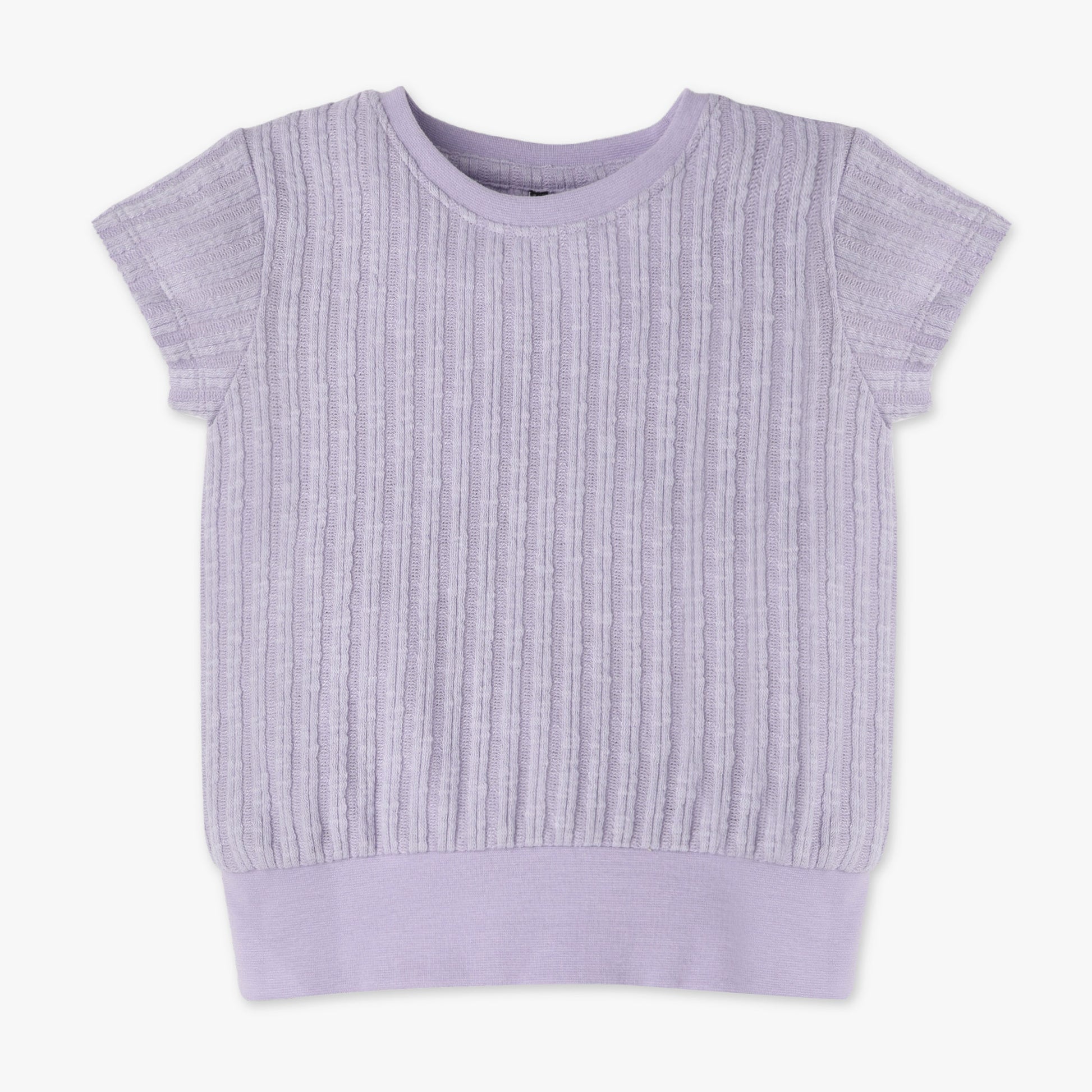 Girls Solid Round Neck T-Shirt