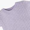 Girls Solid Round Neck T-Shirt