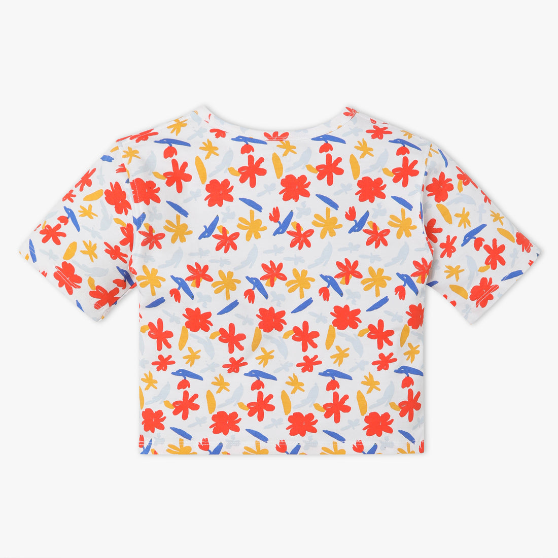 Girls Regular Fit Printed Crew Neck Short Sleeve T-Shirt