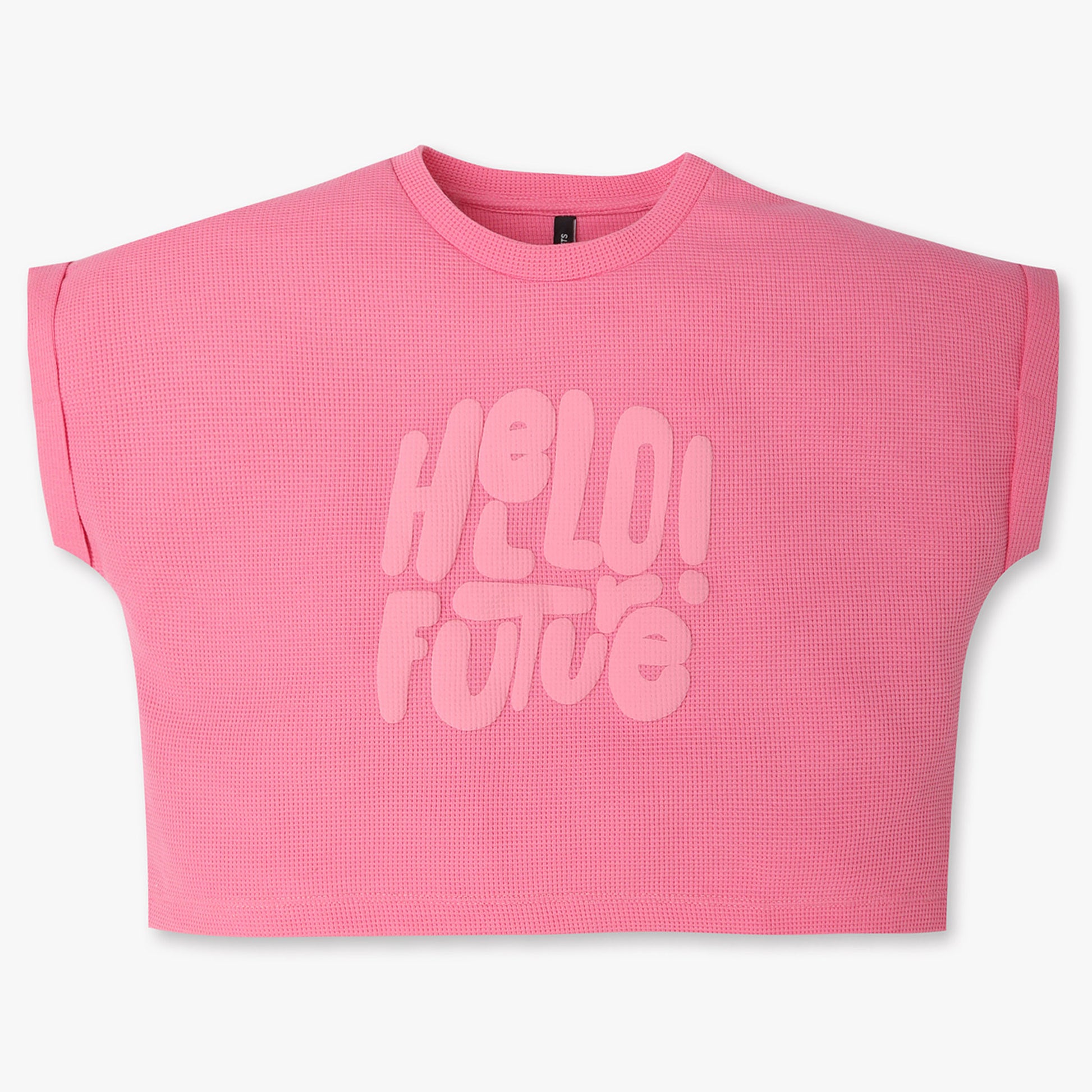 Girls Regular Fit Printed Crew Neck T-Shirt