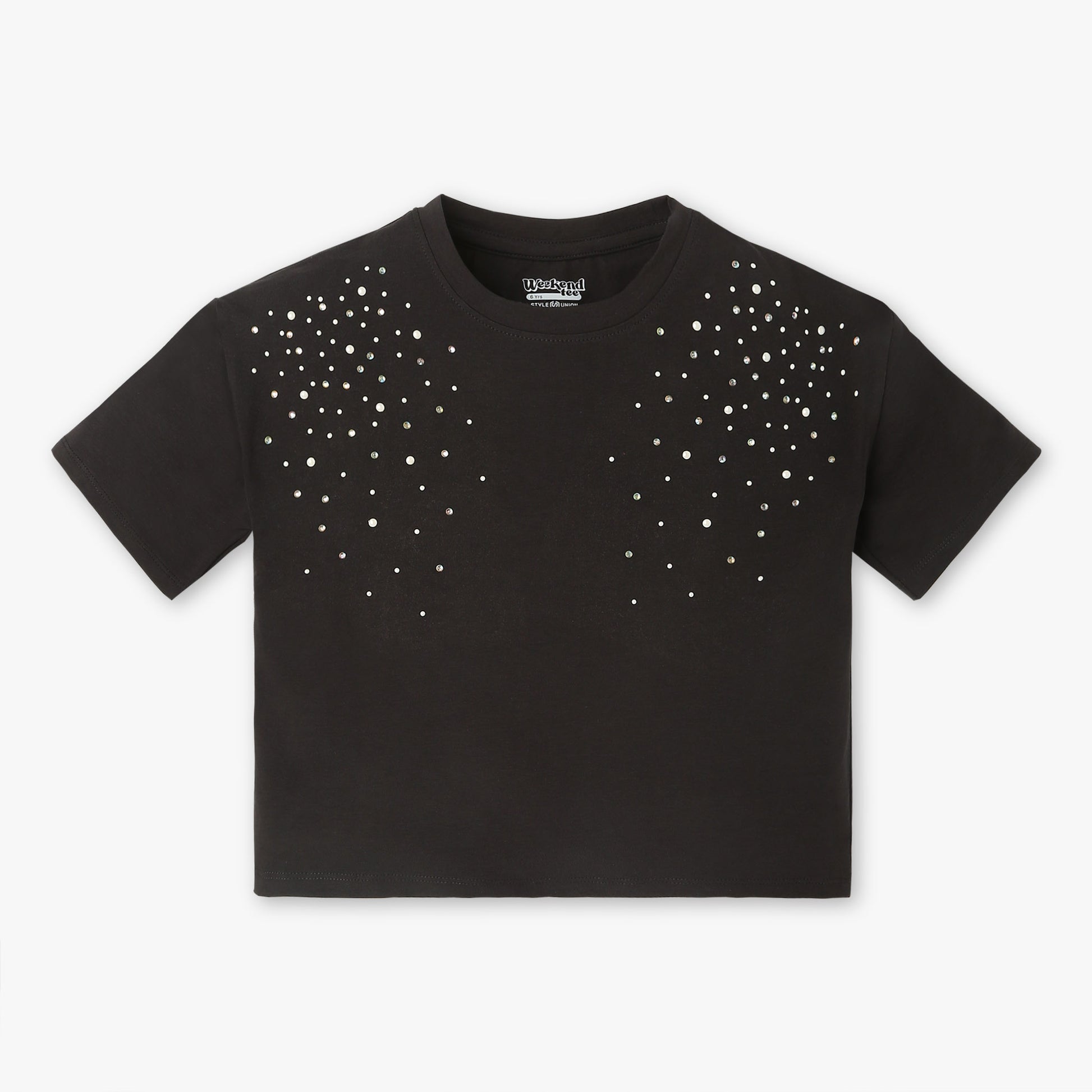 Girls Crew Neck Short Sleeve T-Shirt