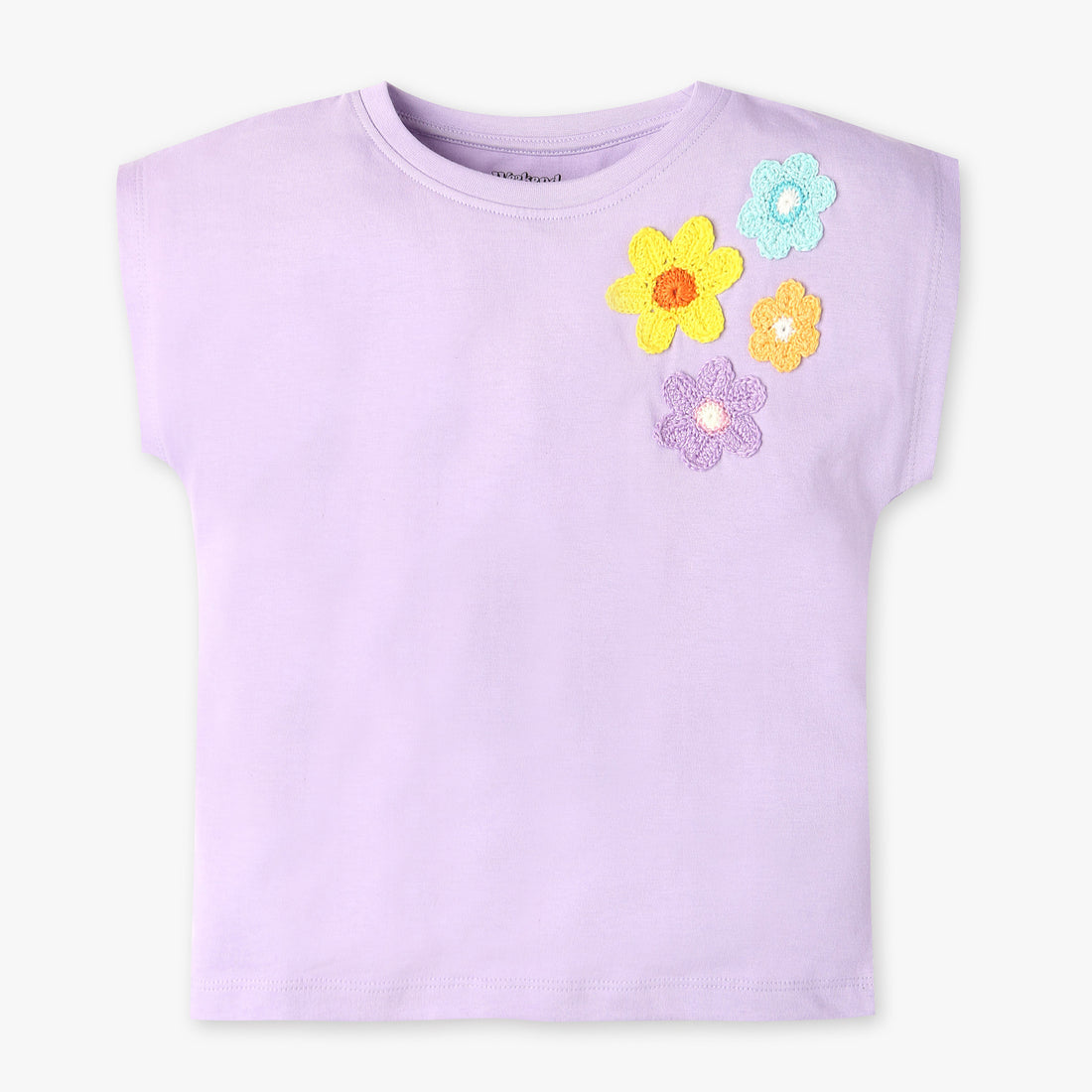 Girls Cotton Fabric Dolman Sleeve T-Shirt