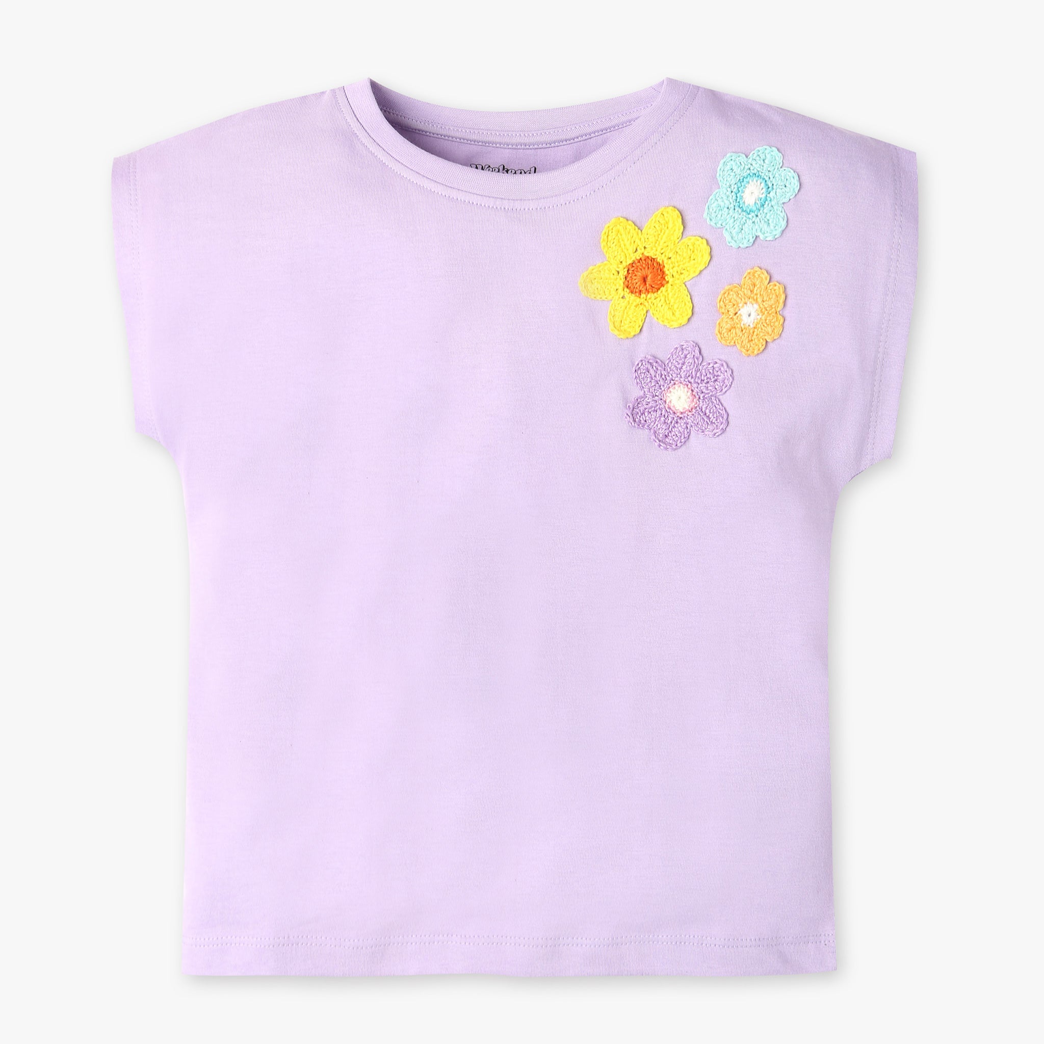 Girls Cotton Fabric Dolman Sleeve T-Shirt