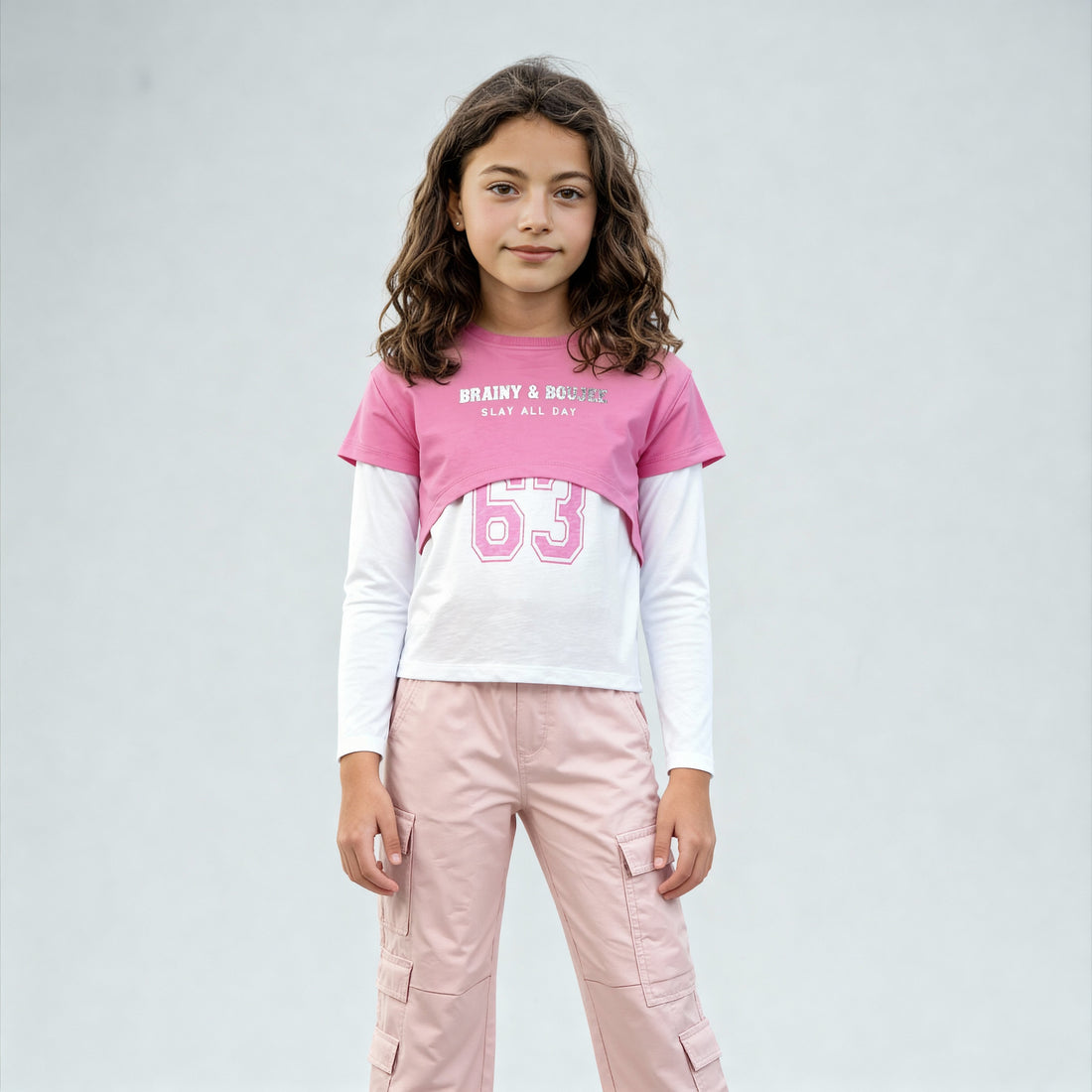 Girls Cotton Graphic Weekend T-Shirt