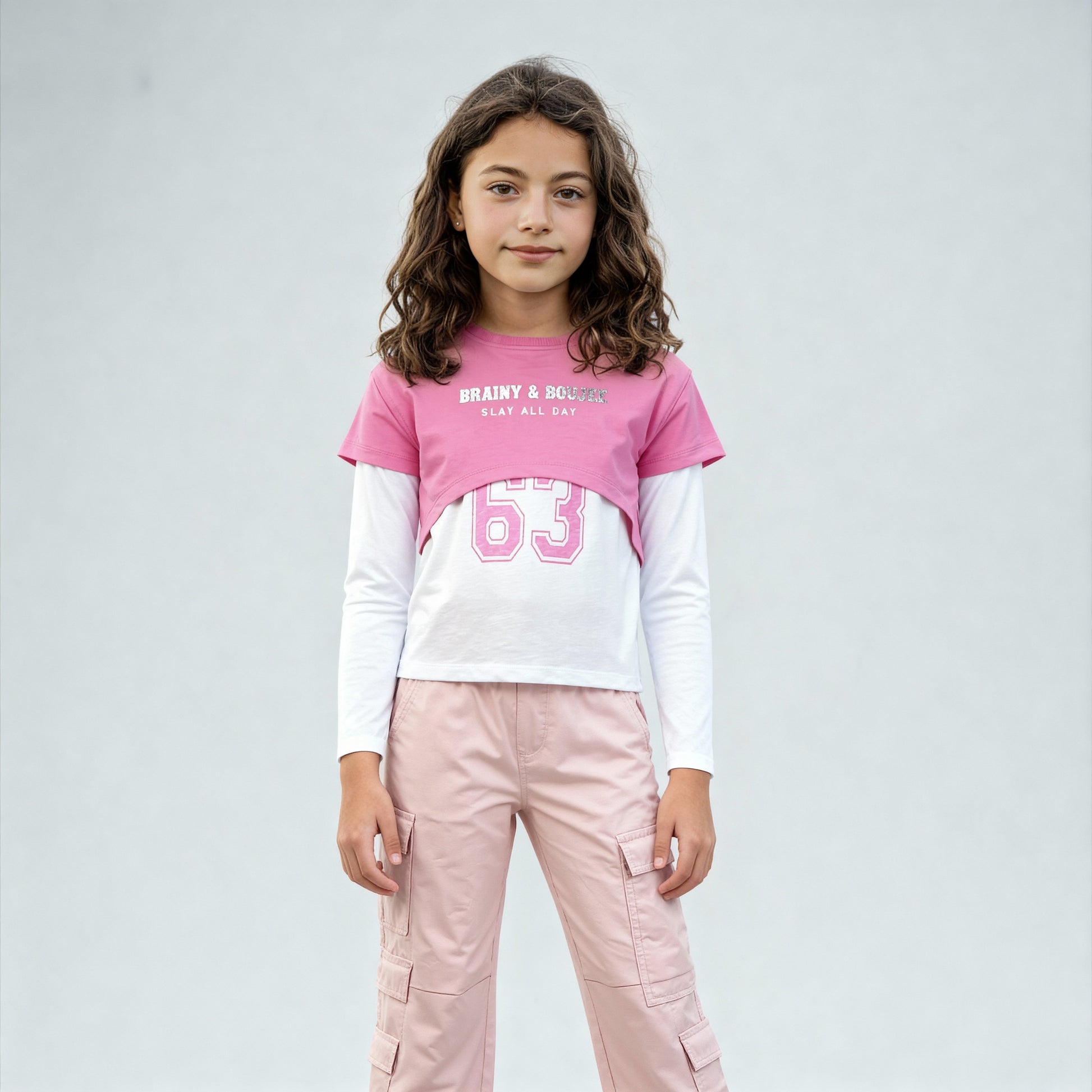 Girls Cotton Graphic Weekend T-Shirt