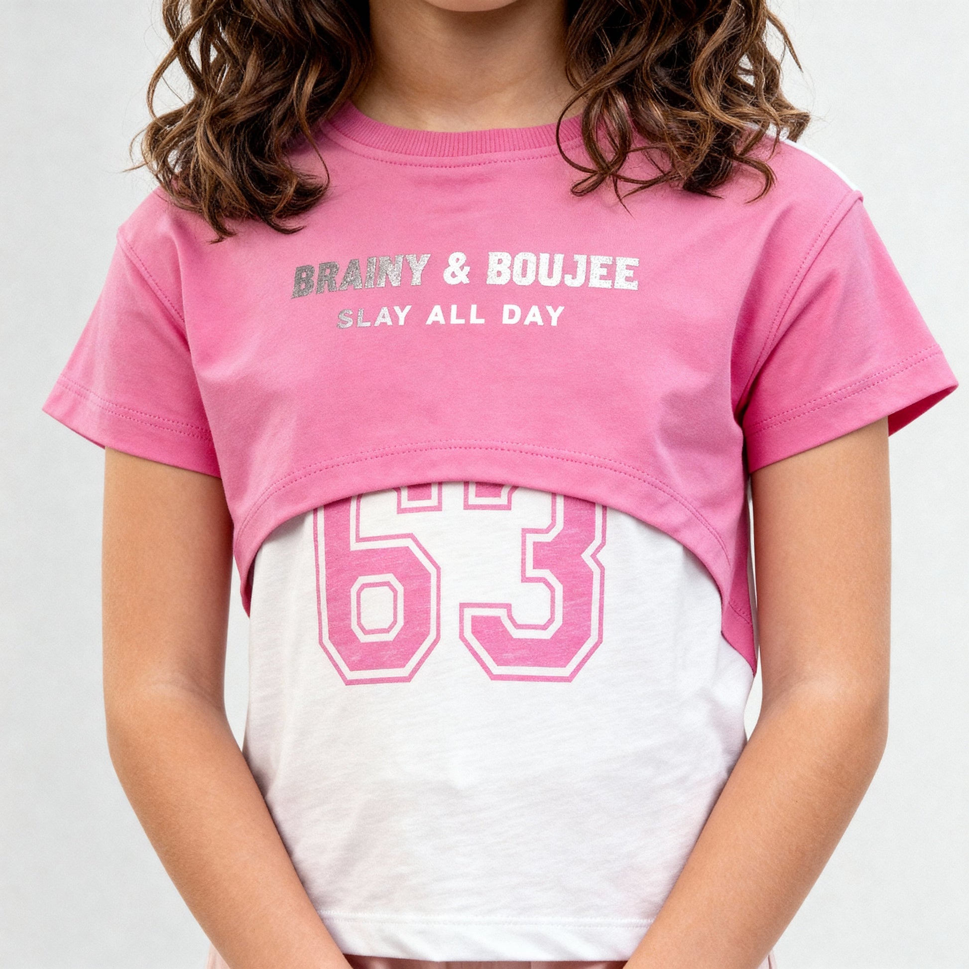 Girls Cotton Graphic Weekend T-Shirt