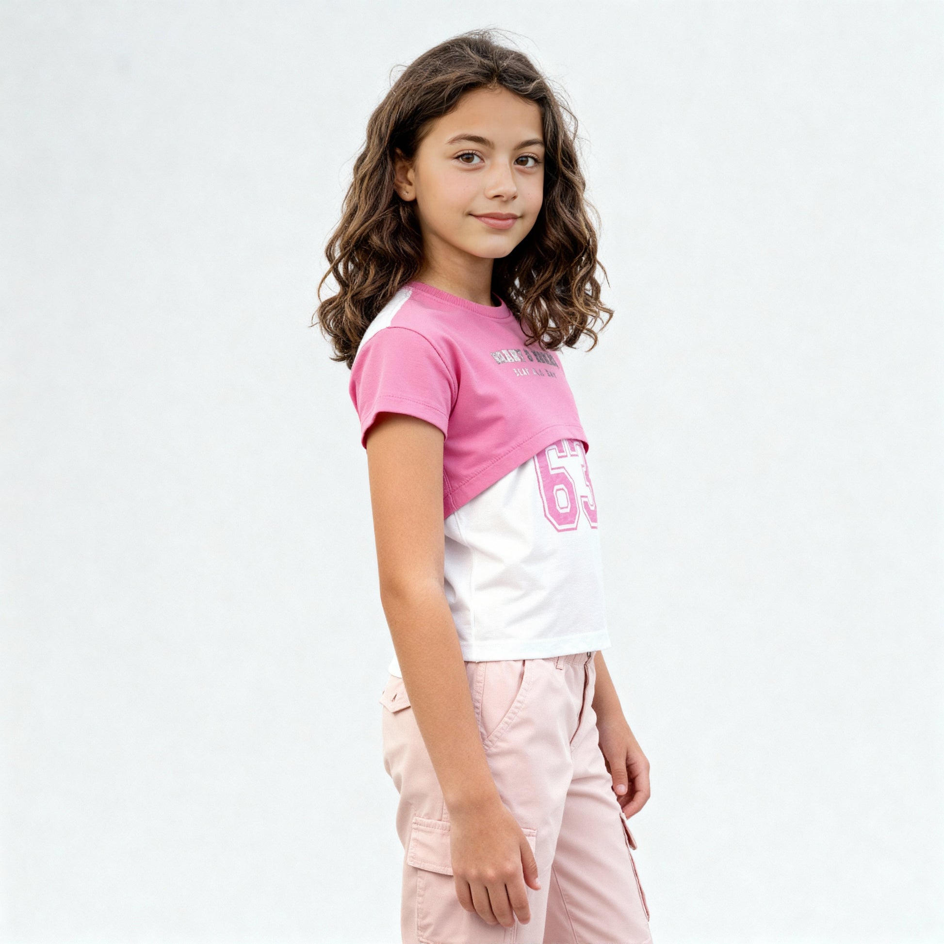 Girls Cotton Graphic Weekend T-Shirt