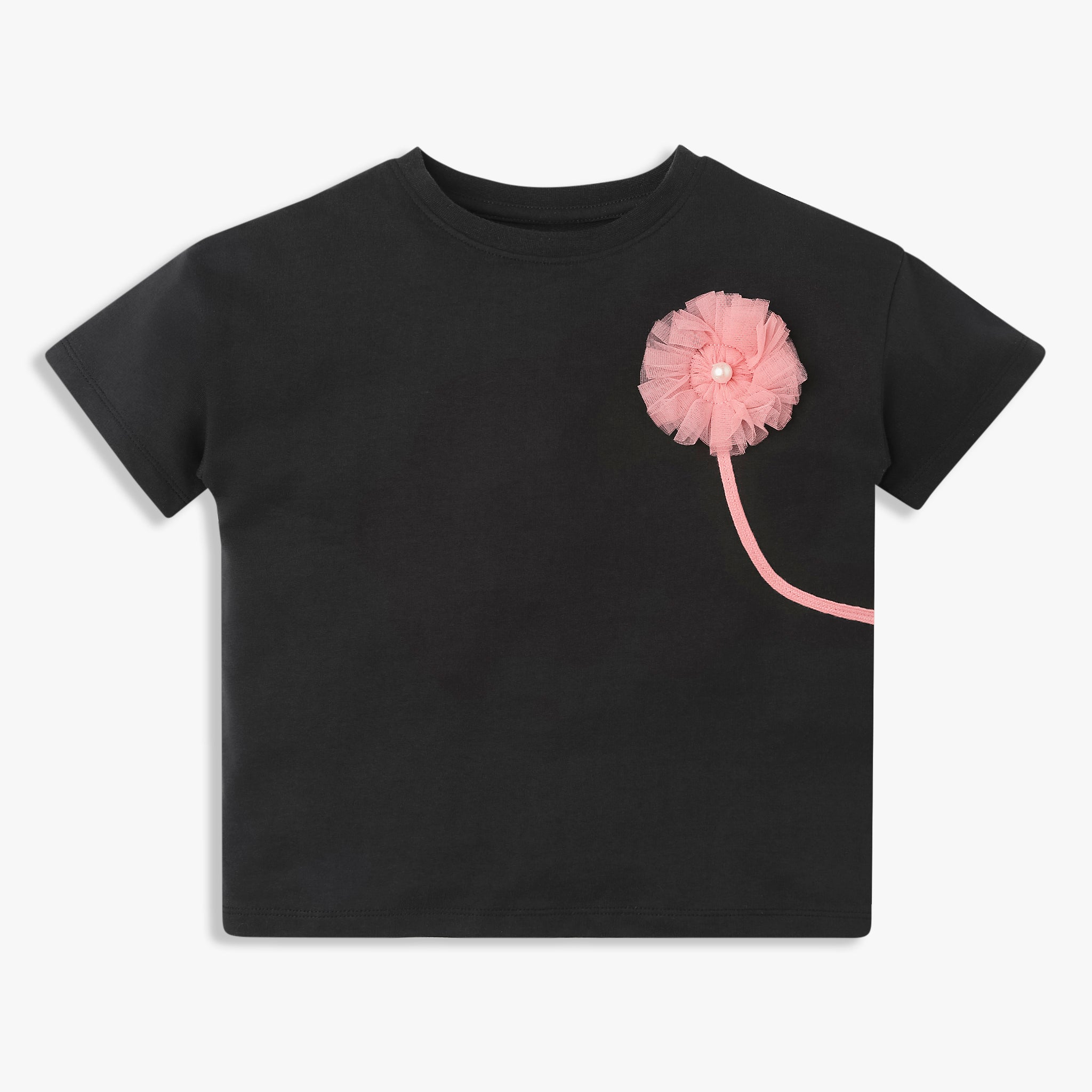 Girls Cotton Crew Neck Weekend T-Shirt