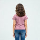 Girls Cotton Crew Neck T-Shirt