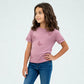 Girls Cotton Crew Neck T-Shirt