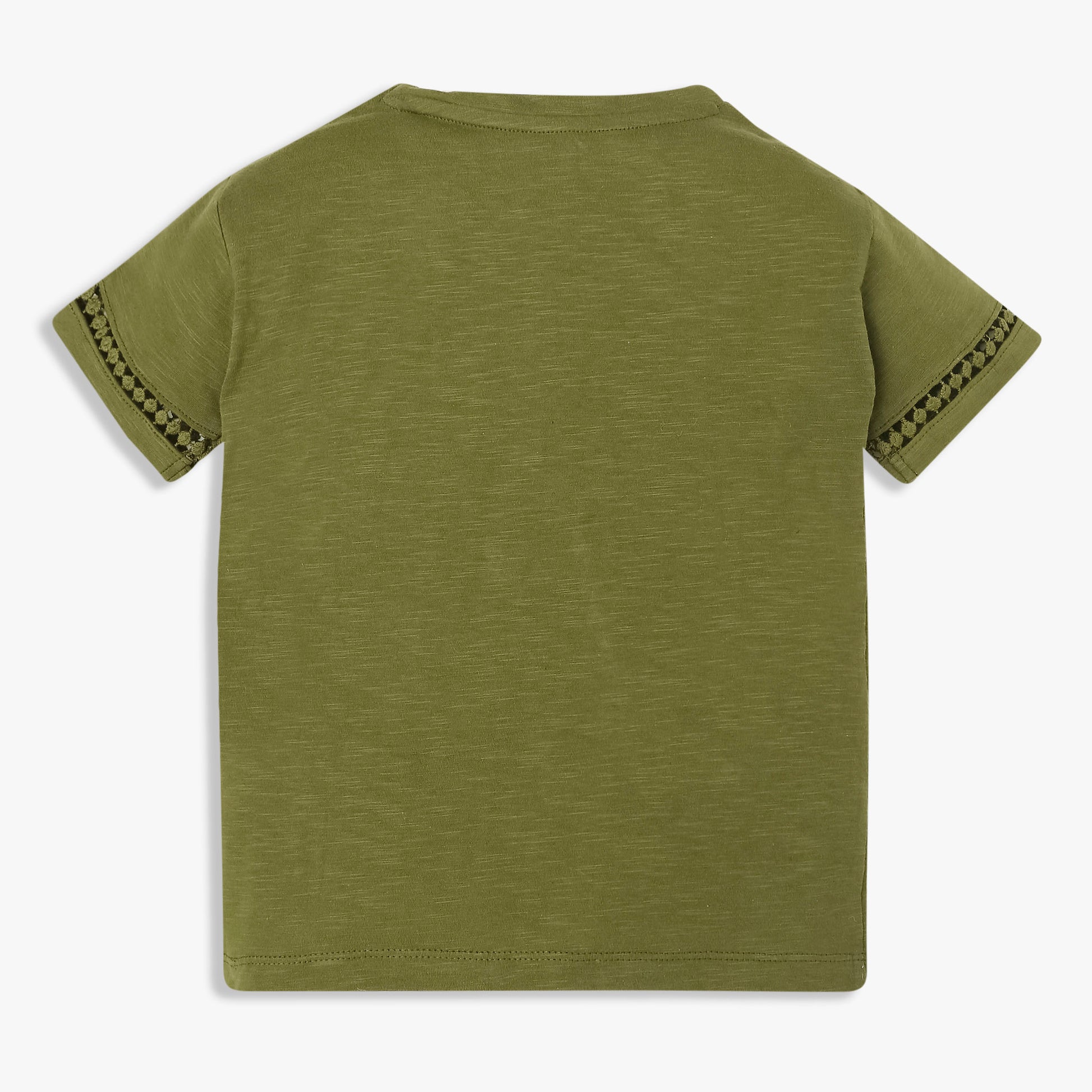 Girls Cotton Crew Neck T-Shirt