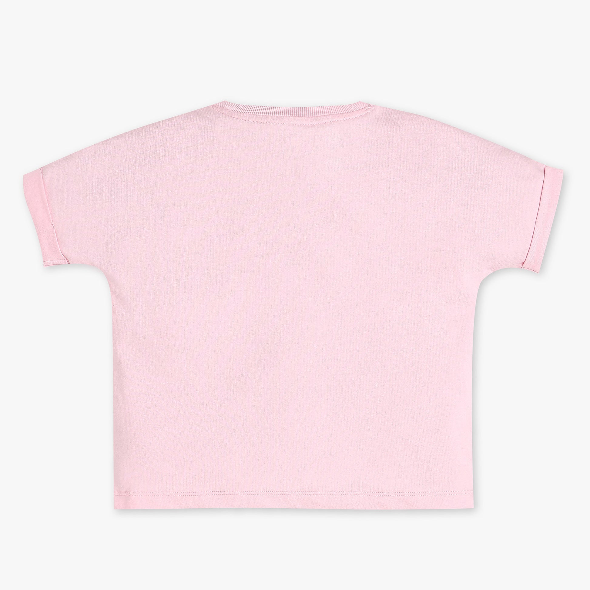 Buy Girls Boxy Fit Solid Short Sleeve T-Shirt  - Style Union