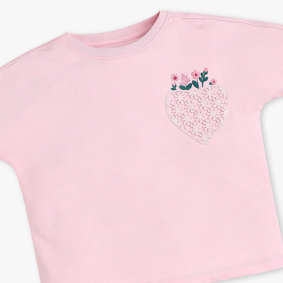 Buy Girls Boxy Fit Solid Short Sleeve T-Shirt  - Style Union