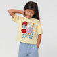 Girls Cotton Printed Weekend T-Shirt